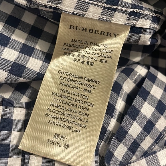 Burberry Brit Checkered Button Down Shirt - Picture 5 of 6